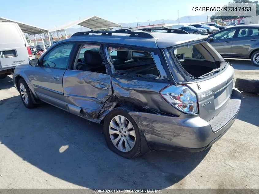 2009 Subaru Outback 2.5I Limited VIN: 4S4BP66C497347453 Lot: 40268163