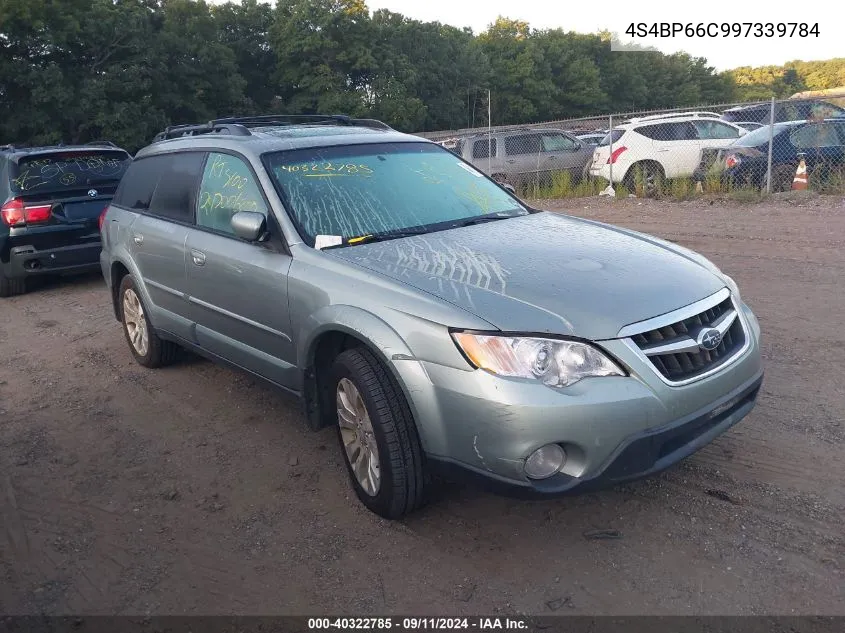 4S4BP66C997339784 2009 Subaru Outback 2.5I Limited