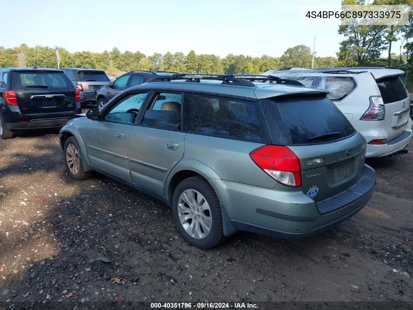 2009 Subaru Outback 2.5I Limited VIN: 4S4BP66C897333975 Lot: 40351796