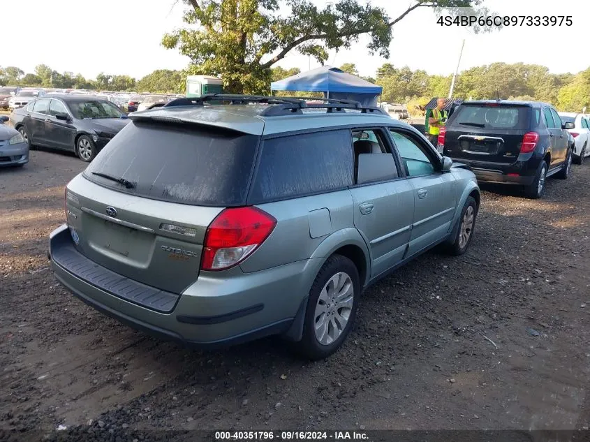 2009 Subaru Outback 2.5I Limited VIN: 4S4BP66C897333975 Lot: 40351796