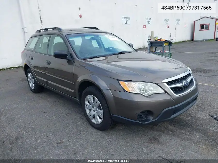 4S4BP60C797317565 2009 Subaru Outback 2.5I