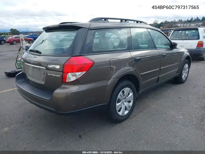 4S4BP60C797317565 2009 Subaru Outback 2.5I