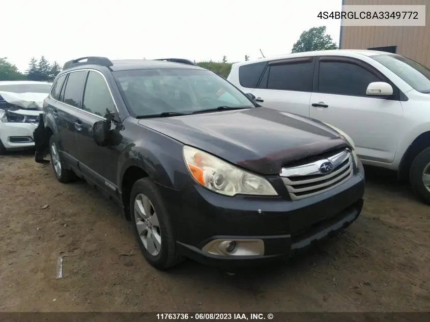 4S4BRGLC8A3349772 2010 Subaru Outback 2.5I Limited