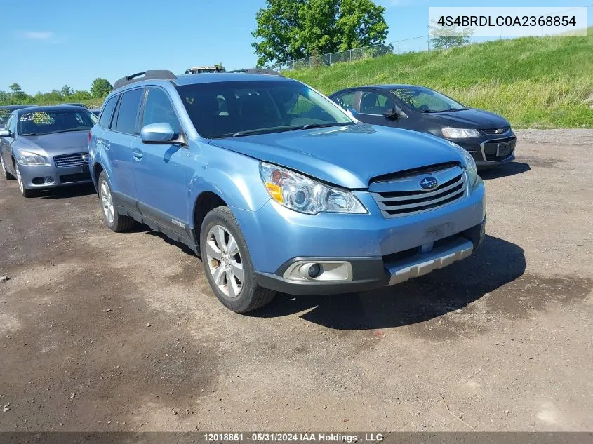 2010 Subaru Outback 3.6R Limited VIN: 4S4BRDLC0A2368854 Lot: 12018851