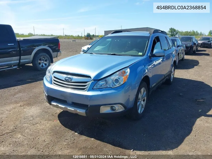 2010 Subaru Outback 3.6R Limited VIN: 4S4BRDLC0A2368854 Lot: 12018851