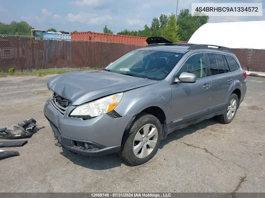 2010 Subaru Outback 2.5I Premium VIN: 4S4BRHBC9A1334572 Lot: 12059749