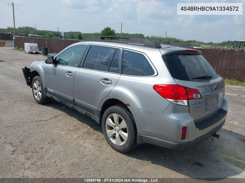 4S4BRHBC9A1334572 2010 Subaru Outback 2.5I Premium