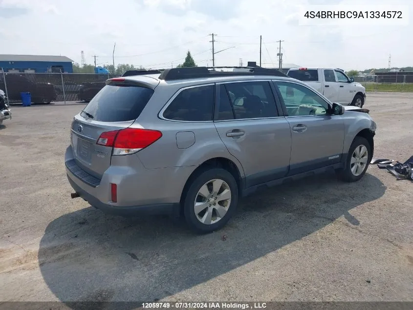 4S4BRHBC9A1334572 2010 Subaru Outback 2.5I Premium