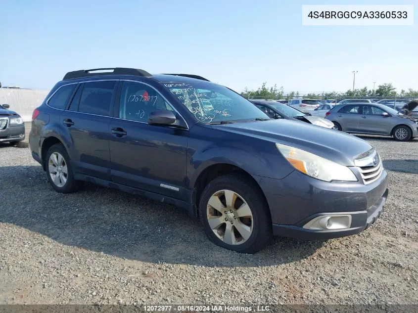 2010 Subaru Outback Premium VIN: 4S4BRGGC9A3360533 Lot: 12072977