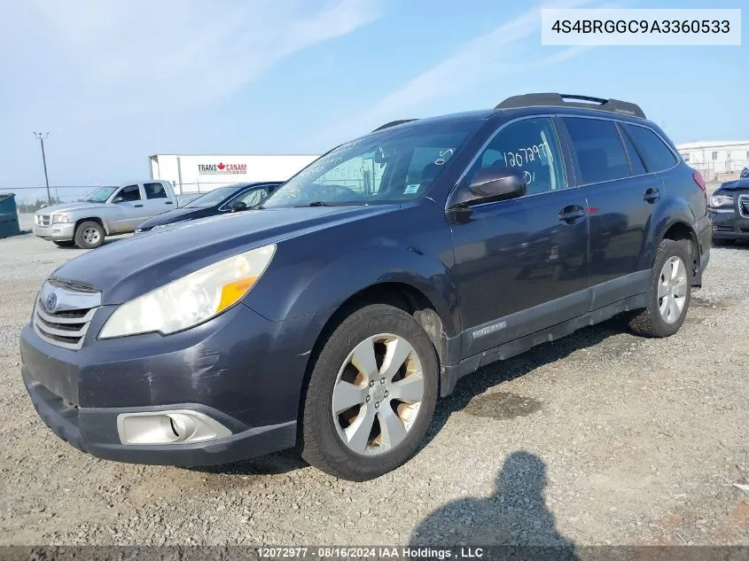 2010 Subaru Outback Premium VIN: 4S4BRGGC9A3360533 Lot: 12072977