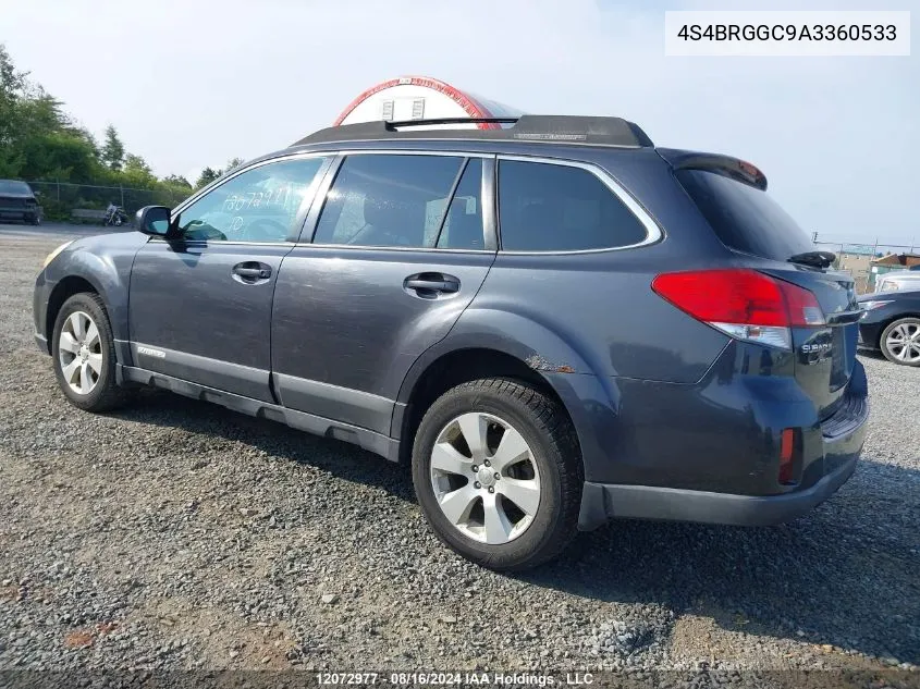 4S4BRGGC9A3360533 2010 Subaru Outback Premium