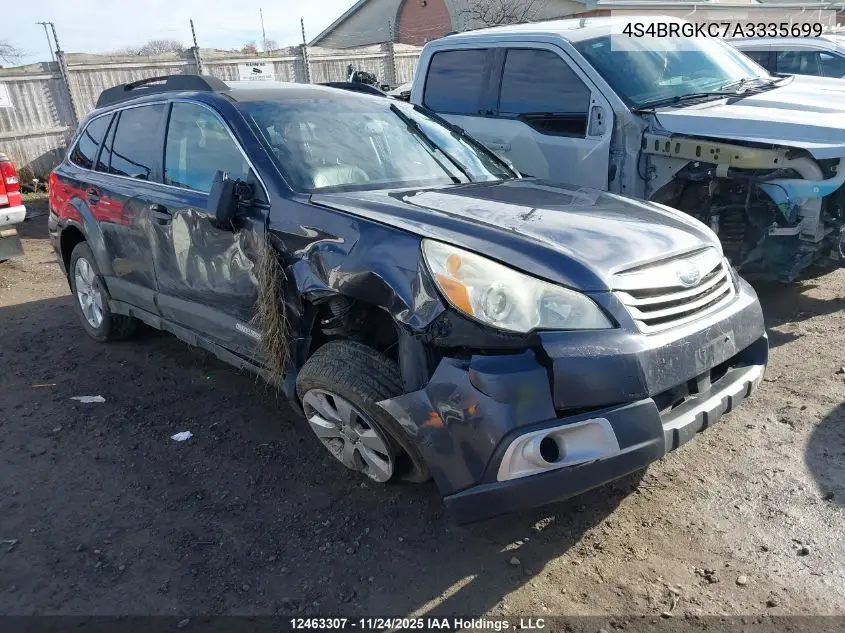 4S4BRGKC7A3335699 2010 Subaru Outback 2.5I Limited