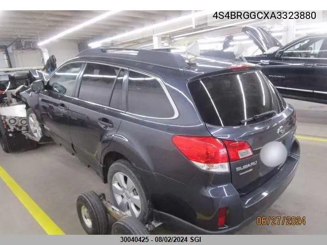 2010 Subaru Outback Premium VIN: 4S4BRGGCXA3323880 Lot: 30040425