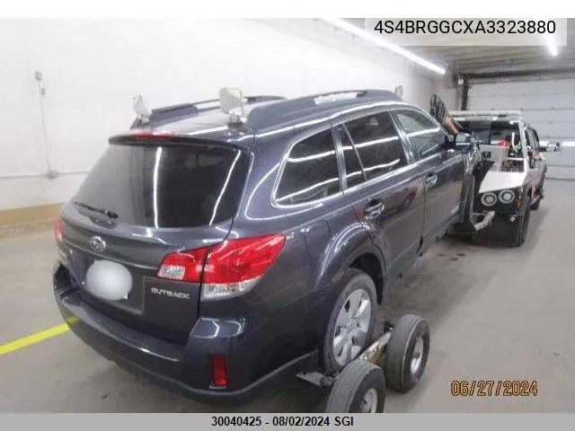 2010 Subaru Outback Premium VIN: 4S4BRGGCXA3323880 Lot: 30040425