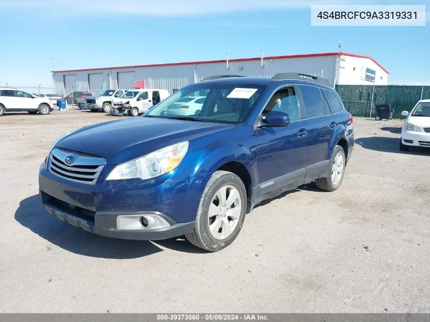 2010 Subaru Outback 2.5I Premium VIN: 4S4BRCFC9A3319331 Lot: 39373560