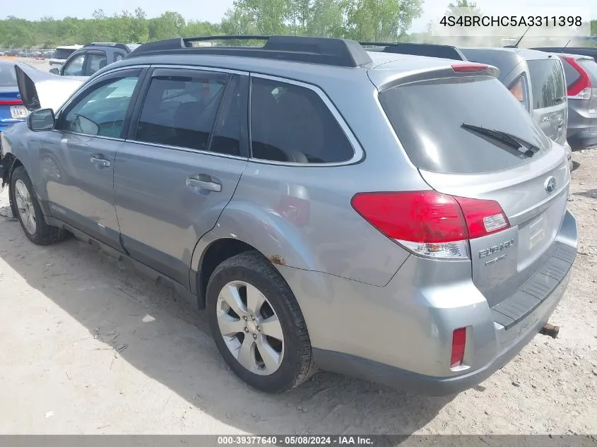 2010 Subaru Outback 2.5I Premium VIN: 4S4BRCHC5A3311398 Lot: 39377640