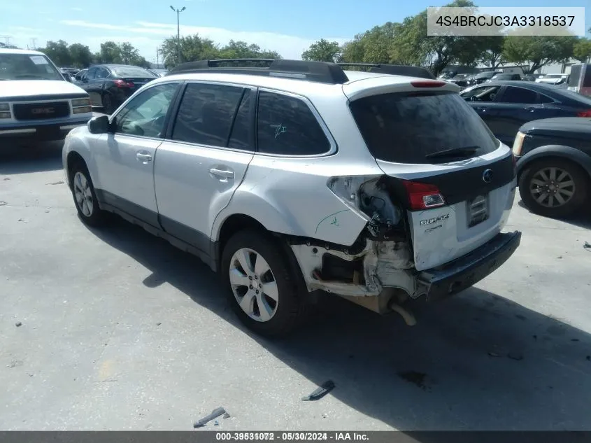 2010 Subaru Outback VIN: 4S4BRCJC3A3318537 Lot: 39531072