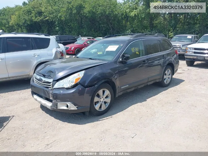 2010 Subaru Outback 2.5I Limited VIN: 4S4BRCKC1A3320379 Lot: 39929019