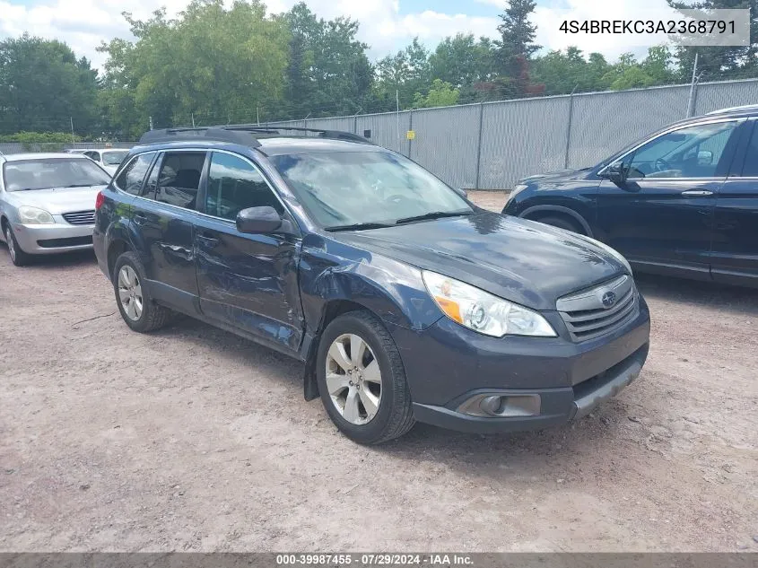 2010 Subaru Outback 3.6R Limited VIN: 4S4BREKC3A2368791 Lot: 39987455