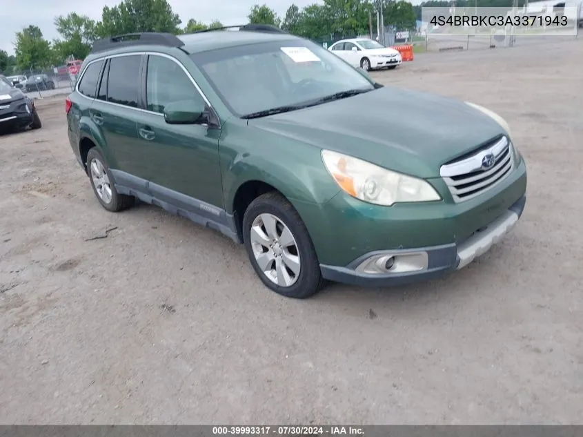 2010 Subaru Outback 2.5I Limited VIN: 4S4BRBKC3A3371943 Lot: 39993317