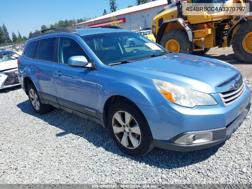 2010 Subaru Outback 2.5I Premium VIN: 4S4BRBCC4A3370797 Lot: 39995591