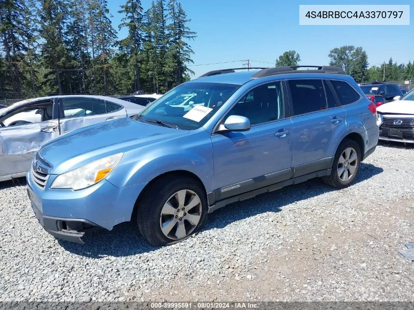 2010 Subaru Outback 2.5I Premium VIN: 4S4BRBCC4A3370797 Lot: 39995591