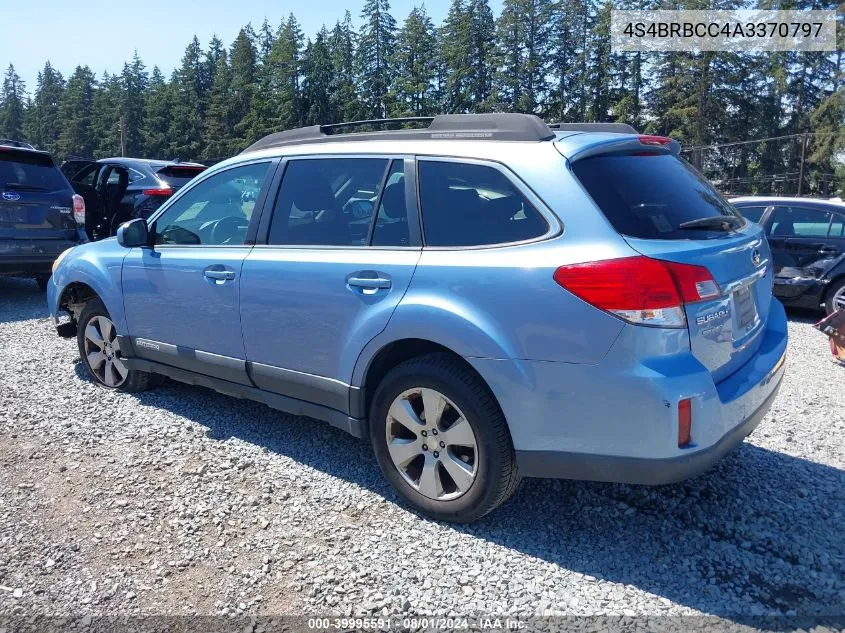 2010 Subaru Outback 2.5I Premium VIN: 4S4BRBCC4A3370797 Lot: 39995591