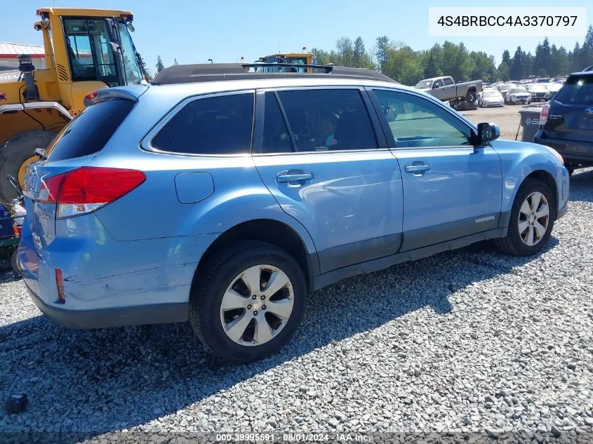 2010 Subaru Outback 2.5I Premium VIN: 4S4BRBCC4A3370797 Lot: 39995591