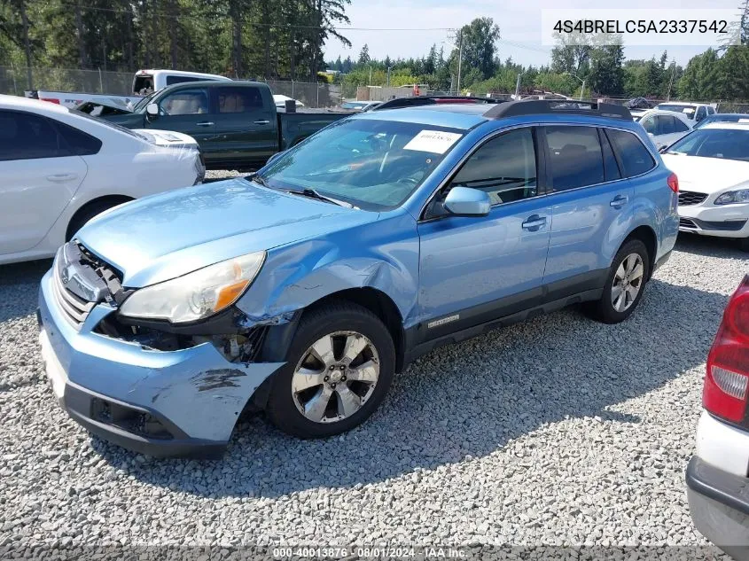 2010 Subaru Outback 3.6R Limited VIN: 4S4BRELC5A2337542 Lot: 40013876