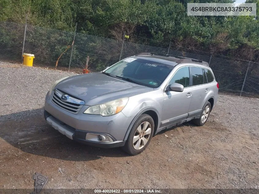 2010 Subaru Outback 2.5I Limited VIN: 4S4BRBKC8A3375793 Lot: 40020422