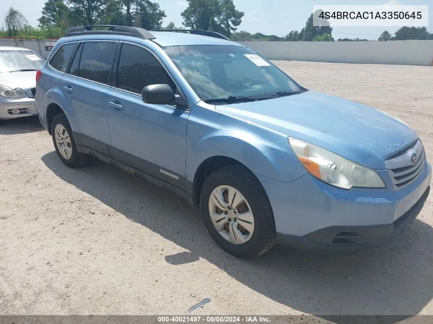 2010 Subaru Outback 2.5I VIN: 4S4BRCAC1A3350645 Lot: 40021497