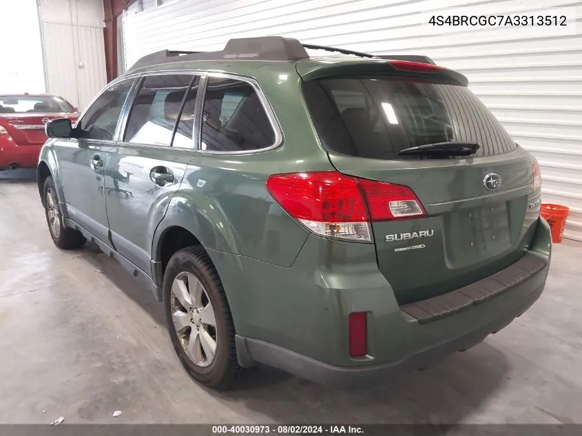 2010 Subaru Outback 2.5I Premium VIN: 4S4BRCGC7A3313512 Lot: 40030973