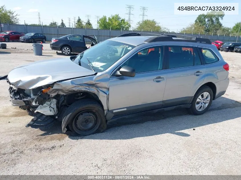 4S4BRCAC7A3324924 2010 Subaru Outback 2.5I