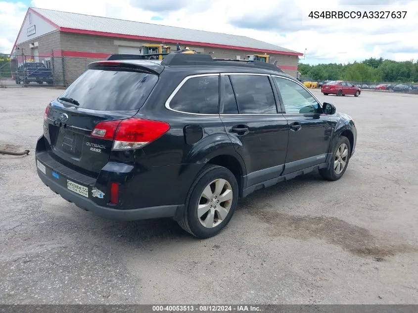 2010 Subaru Outback 2.5I Premium VIN: 4S4BRBCC9A3327637 Lot: 40053513