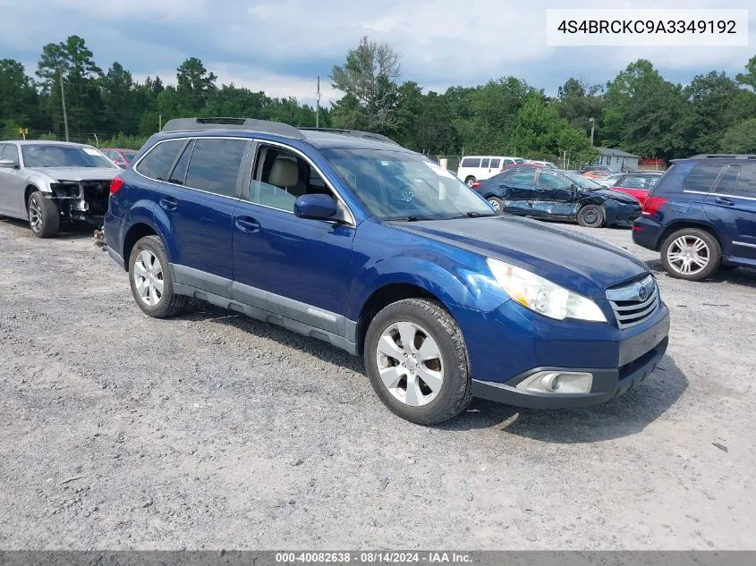 2010 Subaru Outback 2.5I Limited VIN: 4S4BRCKC9A3349192 Lot: 40082638