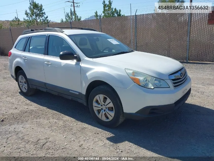 2010 Subaru Outback 2.5I VIN: 4S4BRBAC3A1356632 Lot: 40198148