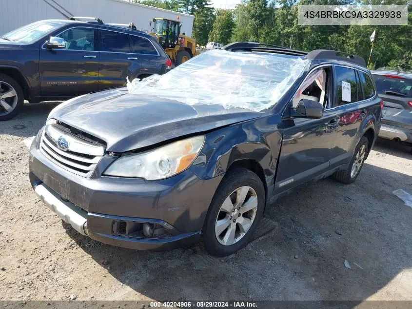 2010 Subaru Outback 2.5I Limited VIN: 4S4BRBKC9A3329938 Lot: 40204906