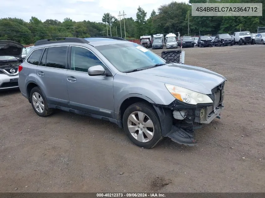 2010 Subaru Outback 3.6R Limited VIN: 4S4BRELC7A2364712 Lot: 40212373