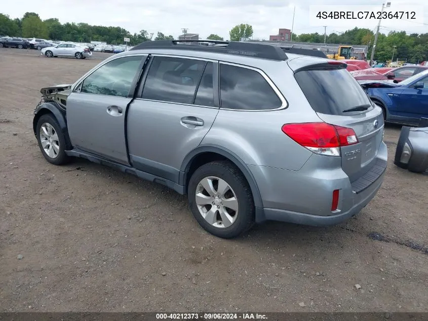 2010 Subaru Outback 3.6R Limited VIN: 4S4BRELC7A2364712 Lot: 40212373