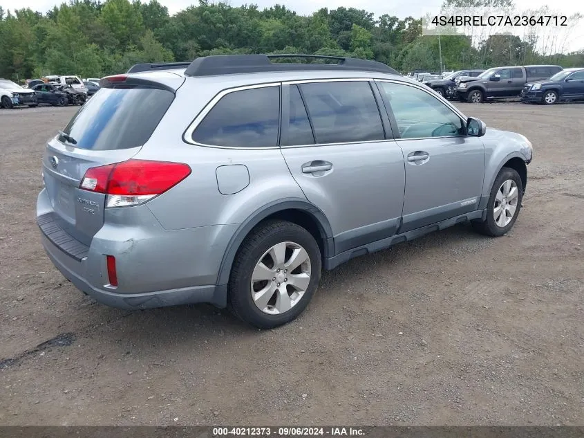 2010 Subaru Outback 3.6R Limited VIN: 4S4BRELC7A2364712 Lot: 40212373