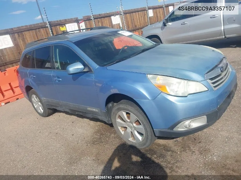 2010 Subaru Outback 2.5I Premium VIN: 4S4BRBCC9A3357107 Lot: 40265743