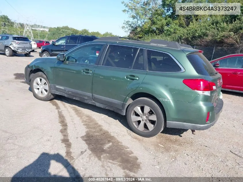 2010 Subaru Outback 2.5I Limited VIN: 4S4BRBKC4A3373247 Lot: 40267642