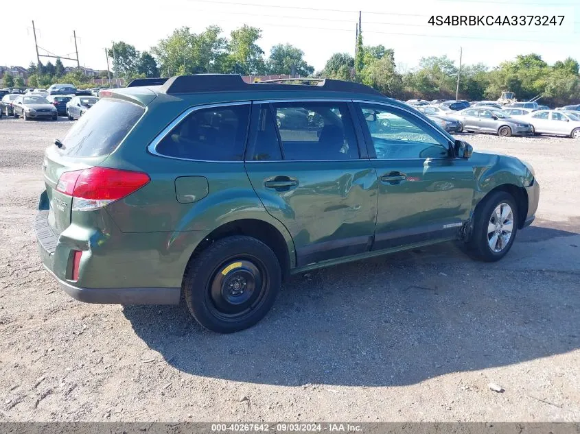 4S4BRBKC4A3373247 2010 Subaru Outback 2.5I Limited