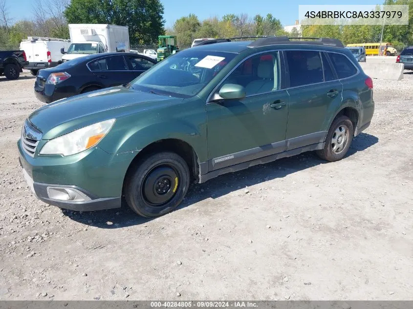 2010 Subaru Outback 2.5I Limited VIN: 4S4BRBKC8A3337979 Lot: 40284805