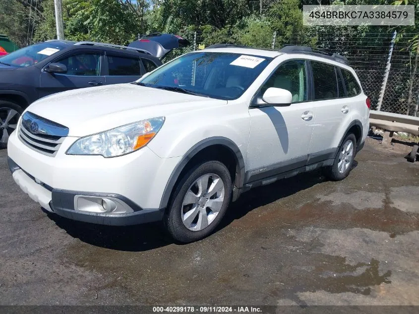 2010 Subaru Outback 2.5I Limited VIN: 4S4BRBKC7A3384579 Lot: 40299178