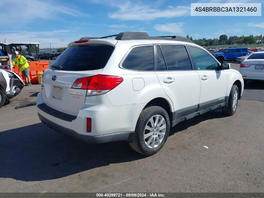 4S4BRBBC3A1321460 2010 Subaru Outback 2.5I Premium