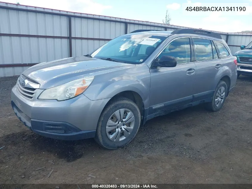 2010 Subaru Outback 2.5I VIN: 4S4BRBACXA1341190 Lot: 40320483