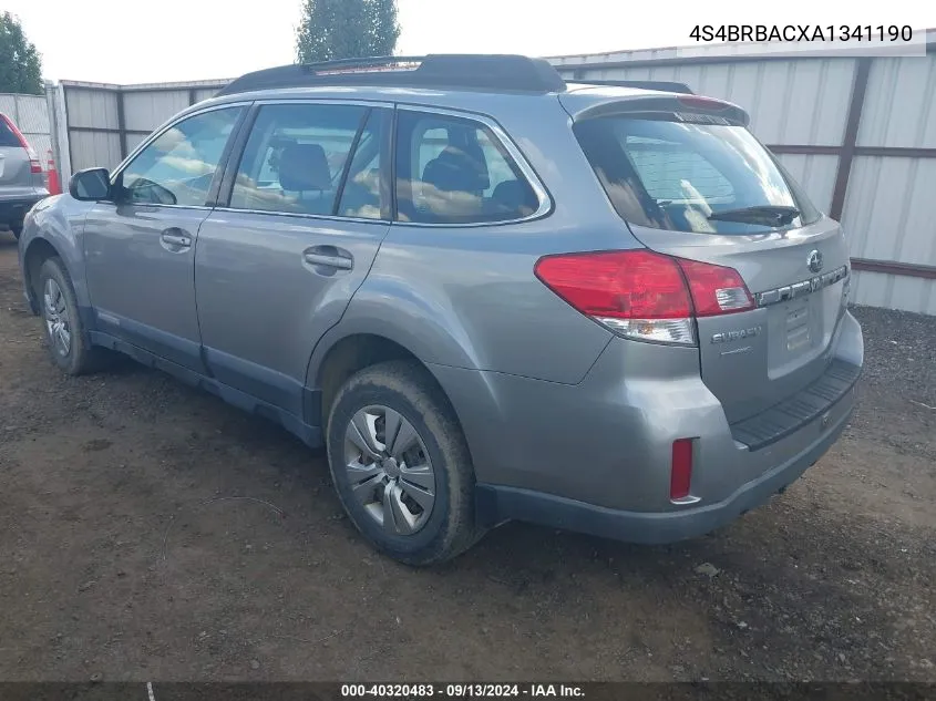 2010 Subaru Outback 2.5I VIN: 4S4BRBACXA1341190 Lot: 40320483