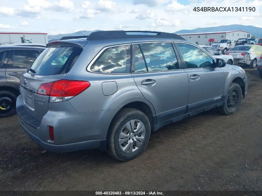 2010 Subaru Outback 2.5I VIN: 4S4BRBACXA1341190 Lot: 40320483