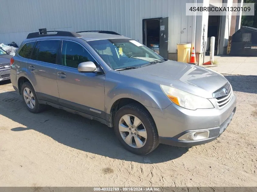 2010 Subaru Outback 2.5I Premium VIN: 4S4BRBCCXA1320109 Lot: 40322769